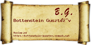 Bottenstein Gusztáv névjegykártya